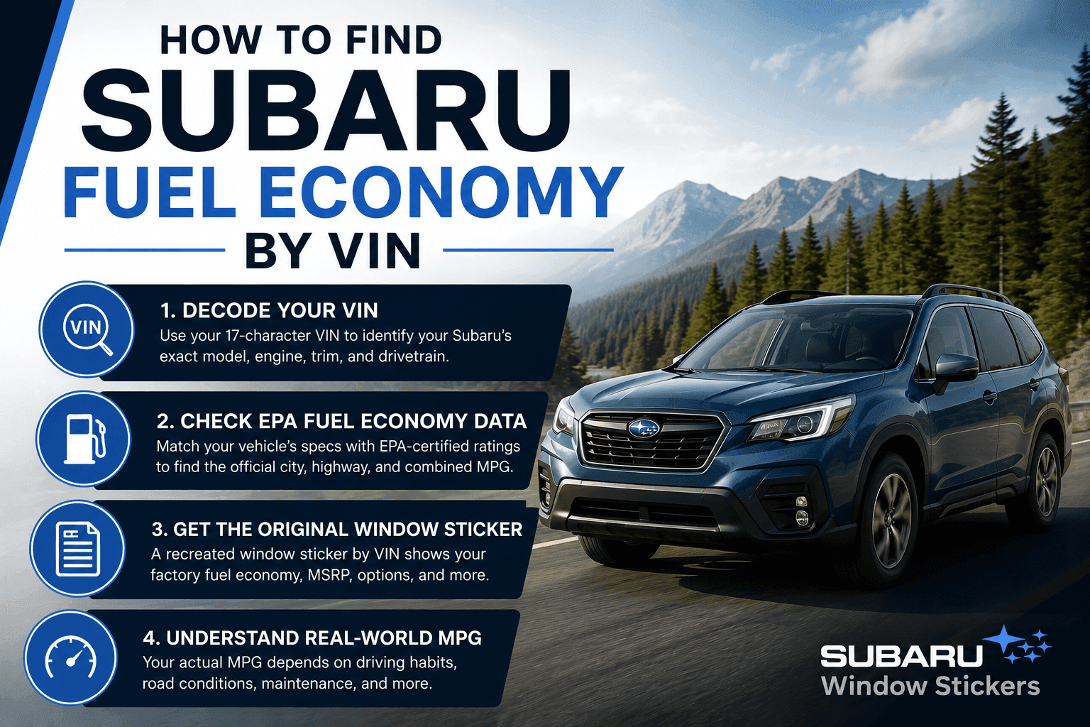 subaru fuel economy