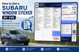 How to Get a Subaru Window Sticker by VIN
